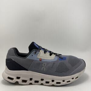 On Cloud Cloudstratus Running Shoes Mens Size 11 Fossil Midnight Gray Sneakers